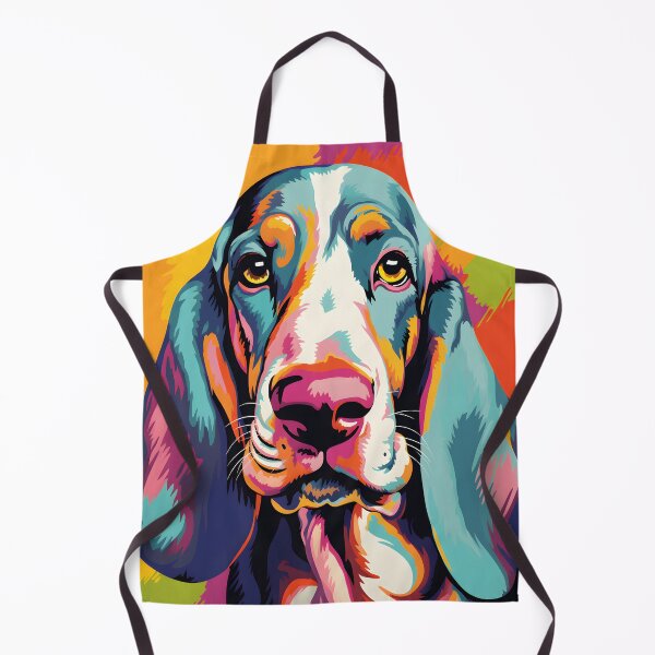 Item preview, basset hound dog portraits drawing. animal colorful. Animal throw pillow.  designed and sold by formform.