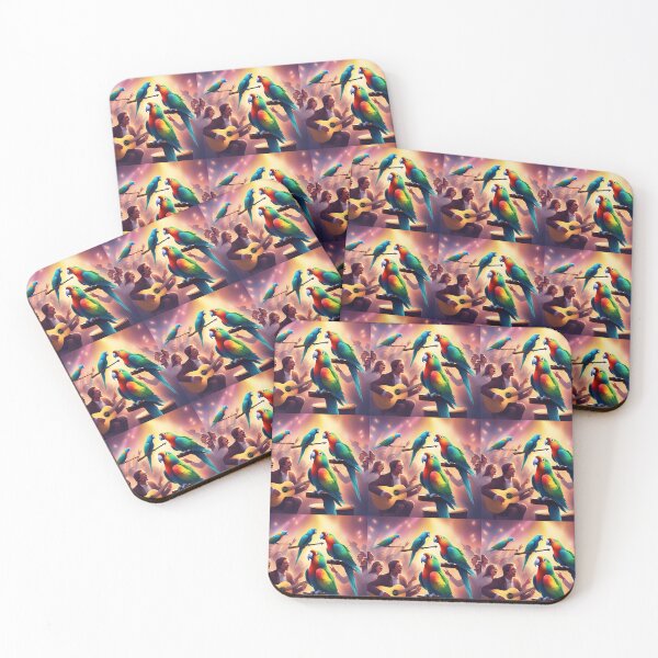 Item preview, Parrots with guitarist concert designed and sold by Artbellachi.