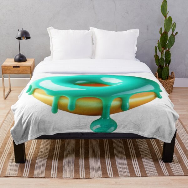 Item preview, Donut verde azulado brillante designed and sold by AIExpressive.