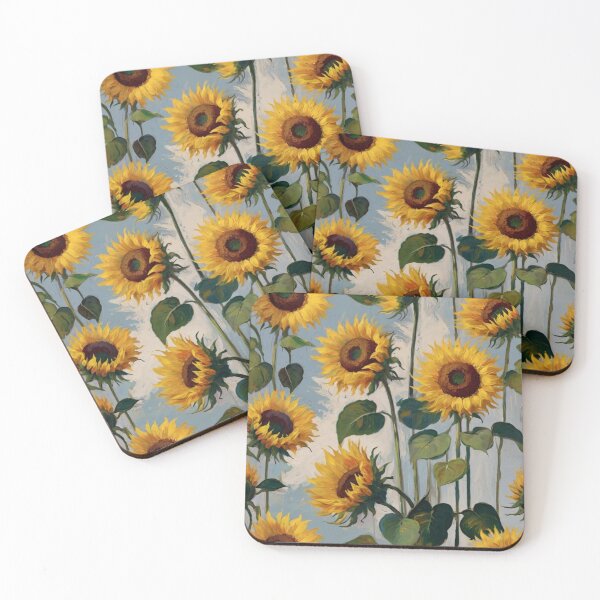 Item preview, Sunflower Art Abstract Acrylic Painting designed and sold by druidwolfart.