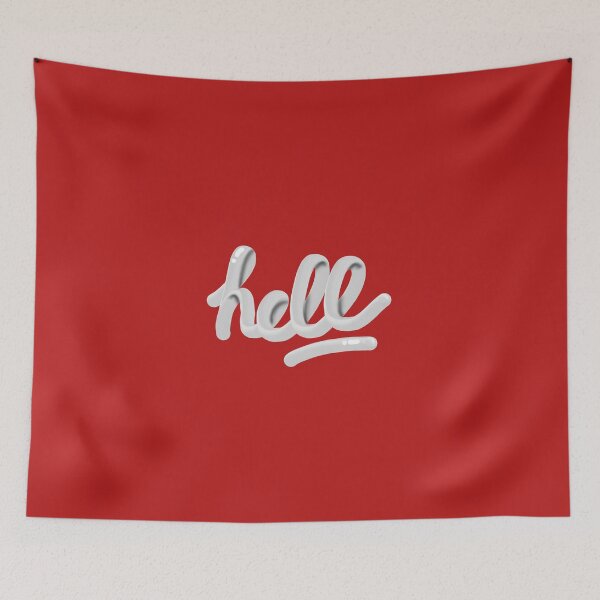 Item preview, White Hell Lettering designed and sold by AMGraphicStudio.