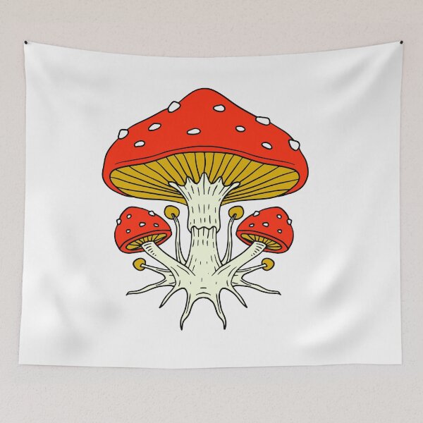 Item preview, High Contrast Colorful Mushroom designed and sold by WilliamSRamsey.