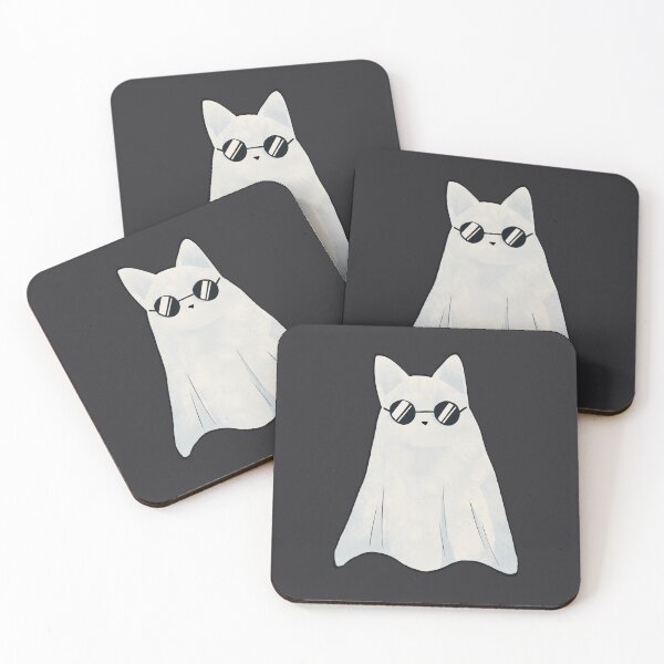 Item preview, sheet ghost cat designed and sold by papercreatyre.