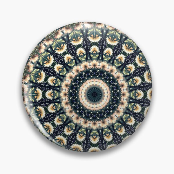 Item preview, Floral Good Vibes Mandala designed and sold by cr6zym1nd.