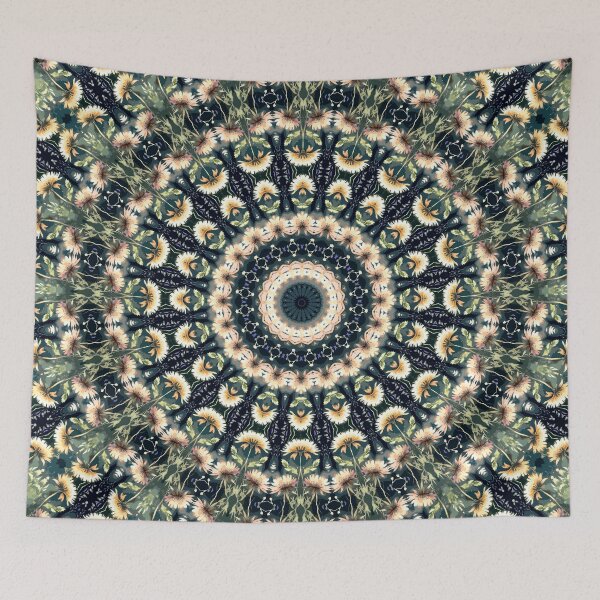 Item preview, Floral Good Vibes Mandala designed and sold by cr6zym1nd.