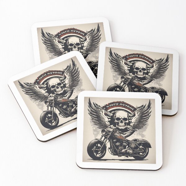 Item preview, Bike and Skull illustration designed and sold by zehrinads.