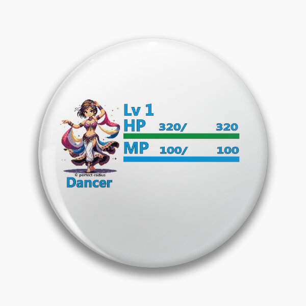 Item preview, Video Game - RPG Level 1 Dancer | pixel art designed and sold by perfect-radius.