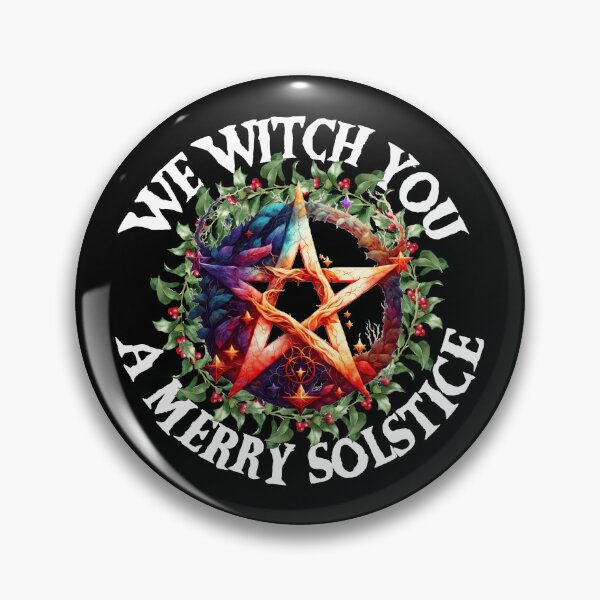 Item preview, We Witch You A Merry Solstice Pagan Witch Winter Solstice Gear designed and sold by DynamicDesign.