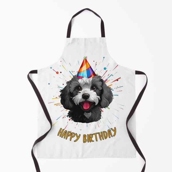 Item preview, Birthday Cavapoo Cavoodle - Black and White - Happy Birthday! designed and sold by wotsthis.