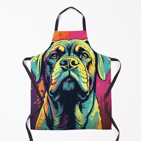 Item preview, Mastiff dog portraits drawing. animal colorful. Animal throw pillow.  designed and sold by formform.