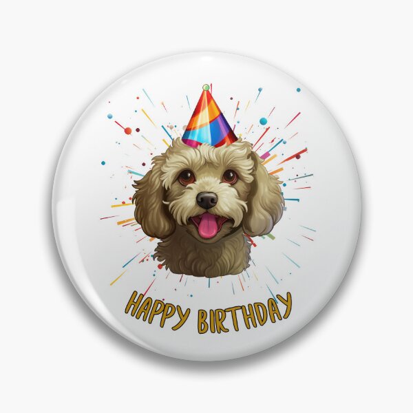 Item preview, Birthday Cavapoo Cavoodle - Cream - Happy Birthday! designed and sold by wotsthis.