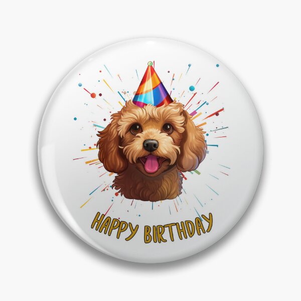Item preview, Birthday Cavapoo Cavoodle - Ruby Red - Happy Birthday! designed and sold by wotsthis.