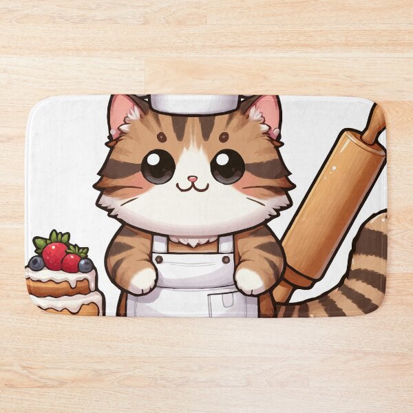 Item preview, Pastry Master Cat in Action designed and sold by Gacram.