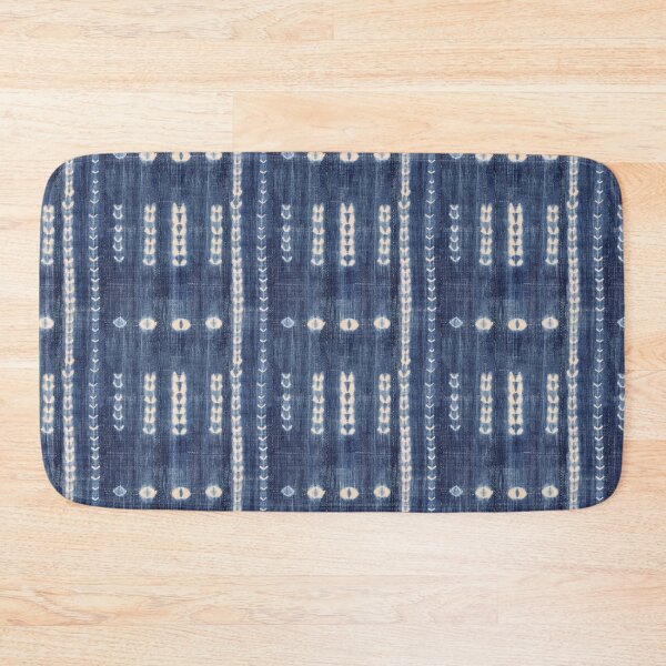 Item preview, mud cloth tie dye indigo blue and white designed and sold by Morrisseyfabric.