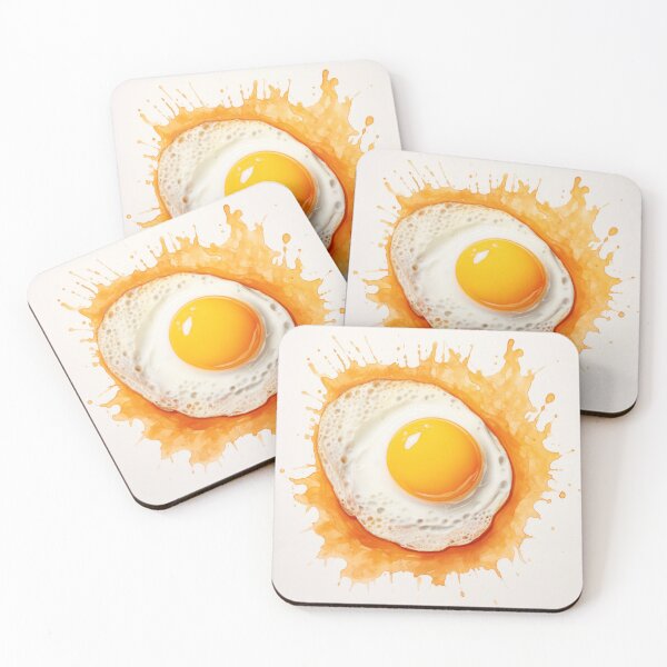 Item preview, fried egg painting  designed and sold by WarmHeartedArt.
