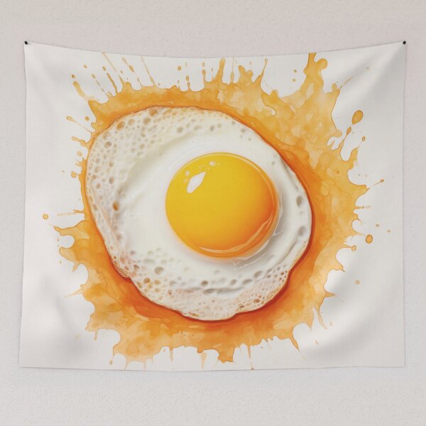 Item preview, fried egg painting  designed and sold by WarmHeartedArt.