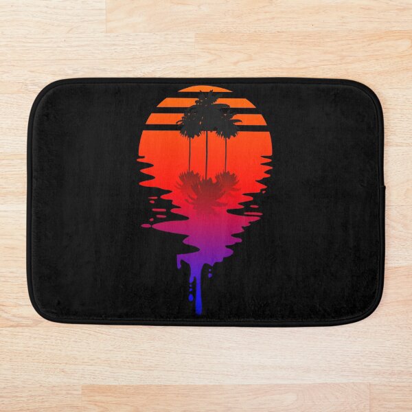 Artikelvorschau, Dripping Sun - Retrowave Sonne mit Palmen entworfen und verkauft von DerNerd.
