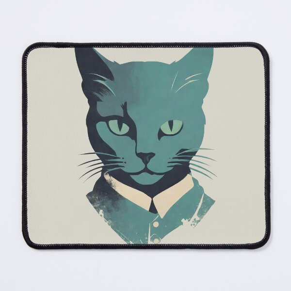 Item preview, Elegant Cat Suit: Blue Feline Art designed and sold by MarketMovers.