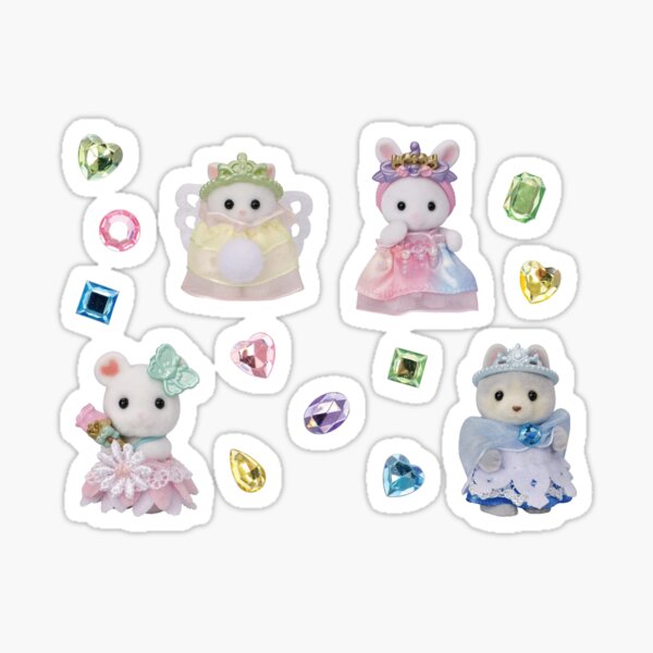 Item preview, Princess Calico Critters with Gemstones designed and sold by swagmama 69.