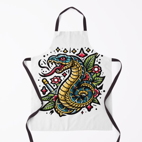 Item preview, Unique Snake Tattoo Art Snake Lover Gift Colored Snake designed and sold by SlocifieShop.