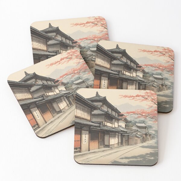 Item preview, Japanese Artwork Shin-hanga Reverie: "Nostalgic Streets of Edo" Artwork designed and sold by Creative Zense™.