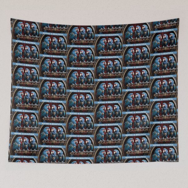 Item preview, Gothic blue parrots designed and sold by Astralia.