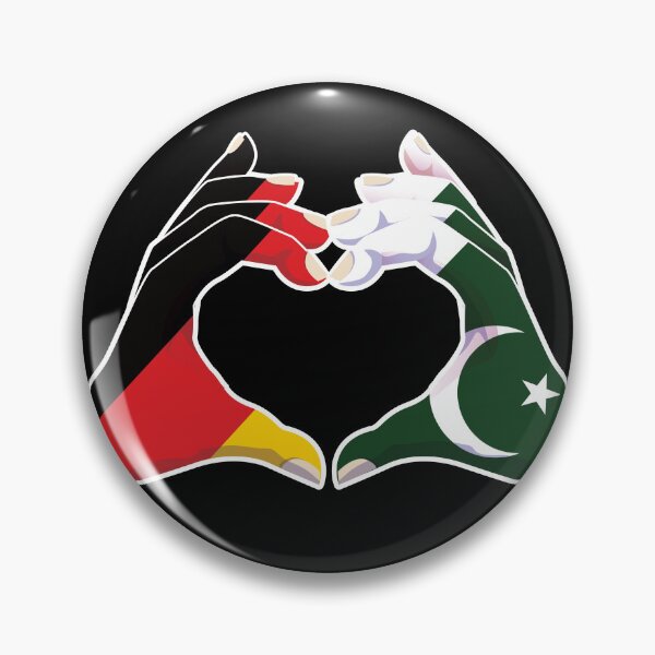 Item preview, Pakistan Pakistani Germany German Love Heart Peace designed and sold by FlagX.