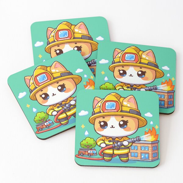 Item preview, Firefighter Kitten: Water Goes! designed and sold by Gacram.