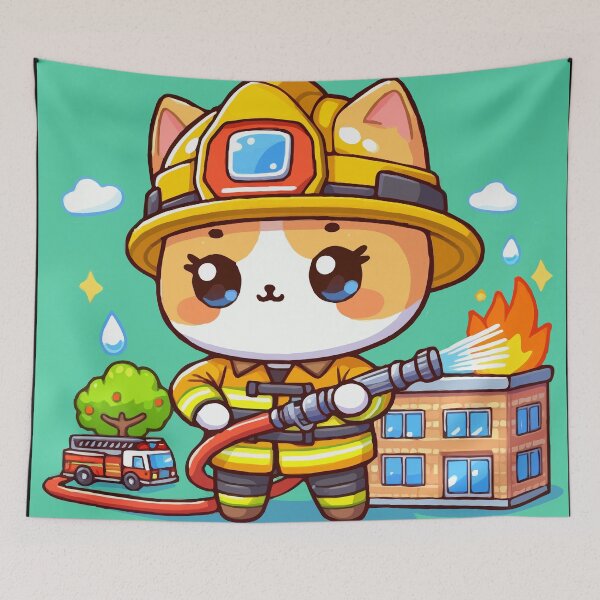 Item preview, Firefighter Kitten: Water Goes! designed and sold by Gacram.