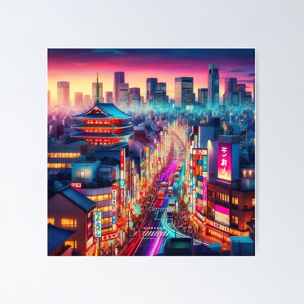 Item preview, Tokyo at Twilight designed and sold by FIYARO.