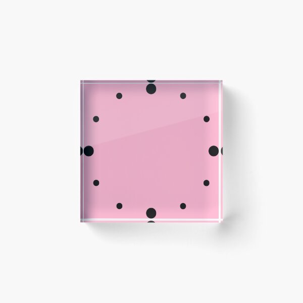 Item preview, Minimalist Clocks Light Pink | Black Dot   designed and sold by PexelAlchemy.