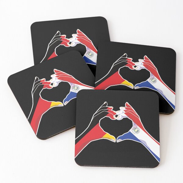 Item preview, Paraguay Paraguayan Germany German Love Heart Peace designed and sold by FlagX.