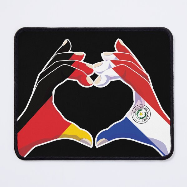 Item preview, Paraguay Paraguayan Germany German Love Heart Peace designed and sold by FlagX.