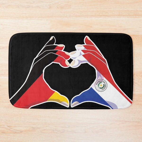 Item preview, Paraguay Paraguayan Germany German Love Heart Peace designed and sold by FlagX.