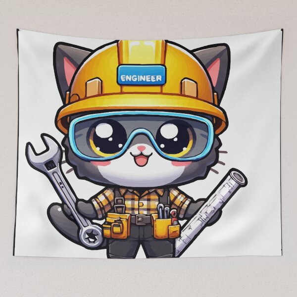 Item preview, The Engineer Kitten: Building Dreams! designed and sold by Gacram.