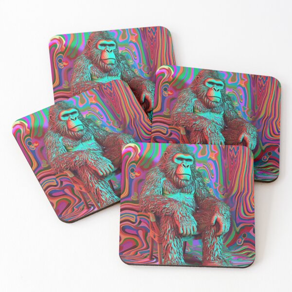 Item preview, Psychedelic Sasquatch - Vibrant Bigfoot Art Print designed and sold by Nicholas Panek.