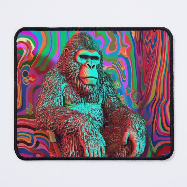 Item preview, Psychedelic Sasquatch - Vibrant Bigfoot Art Print designed and sold by Nicholas Panek.