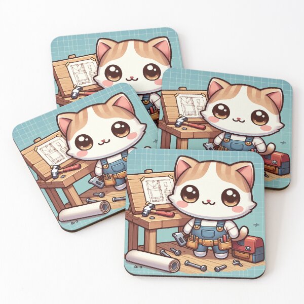 Item preview, The Builder Kitten: Meows and Hammers! designed and sold by Gacram.