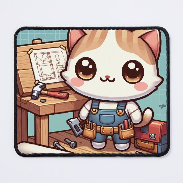 Item preview, The Builder Kitten: Meows and Hammers! designed and sold by Gacram.