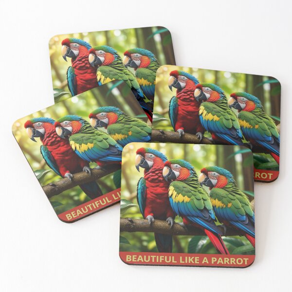 Item preview, Multicolored parrots nature designed and sold by Astralia.