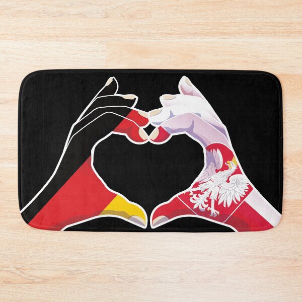 Item preview, Poland Polish Germany German Love Heart Peace designed and sold by FlagX.