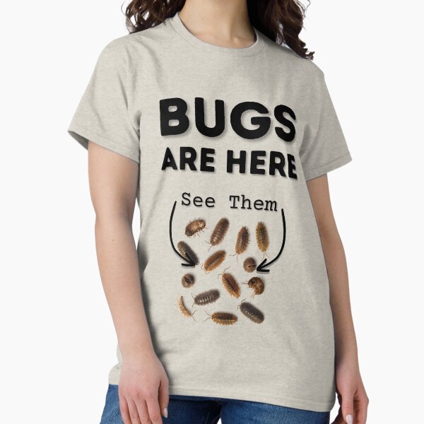 Vista previa del artículo con la obra «Los insectos están aquí... Isópodos en abundancia para camisas ligeras», diseñado y vendido por CoolFishAdmirer.