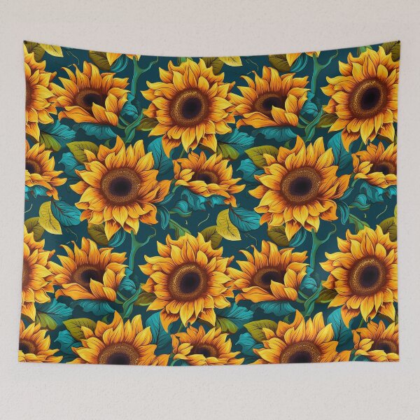Item preview, Sunflower Medley Floral Pattern designed and sold by NikkofTime.