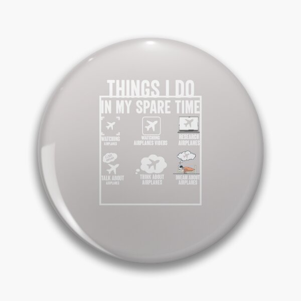 Item preview, Things I Do In My Spare Time Funny Airplanes Retro Vintage designed and sold by roboartpixel.