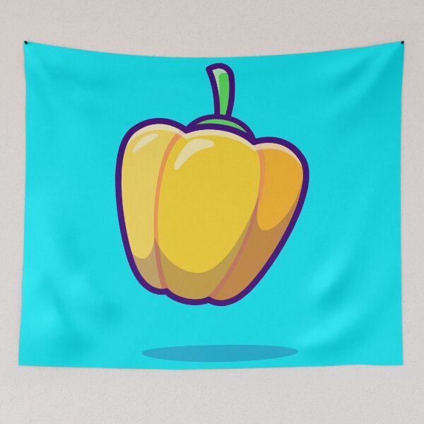 Item preview, Radiant Bell Pepper: Premium Cartoon Vector Icon designed and sold by hjian8219.