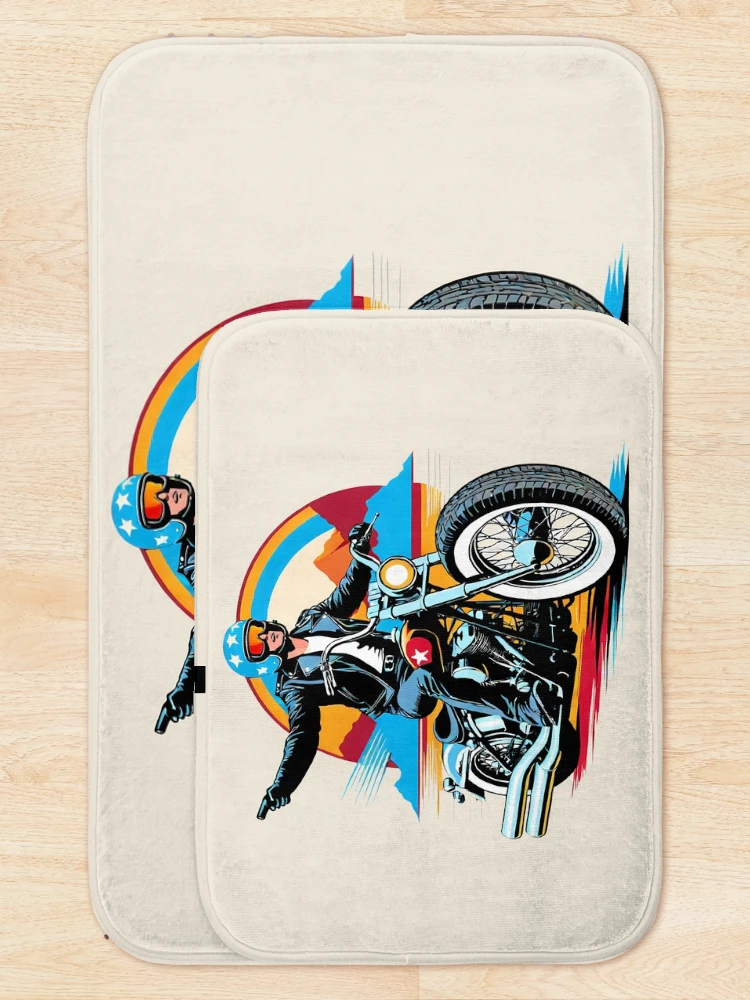 Thumbnail 5 of 6, Bath Mat, Easy Rider designed and sold by TaevasDesign.