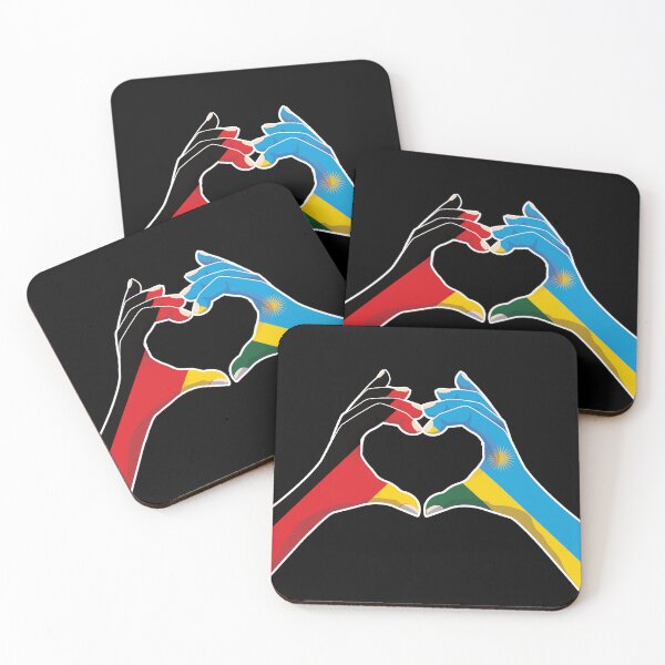 Item preview, Rwanda Rwandan Rwandese Germany German Love Heart Peace designed and sold by FlagX.
