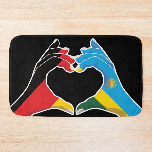Item preview, Rwanda Rwandan Rwandese Germany German Love Heart Peace designed and sold by FlagX.