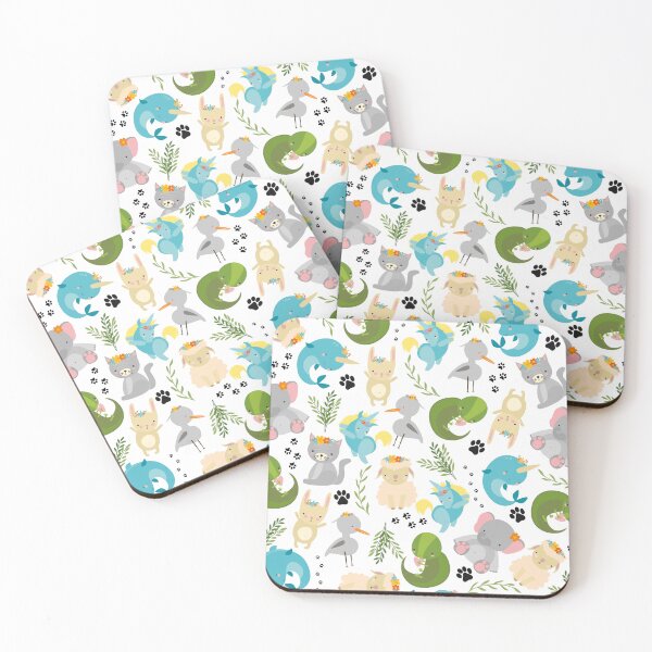 Item preview, The Cutest Zoo You've Ever Seen (white) designed and sold by Dorina Larsdotter.