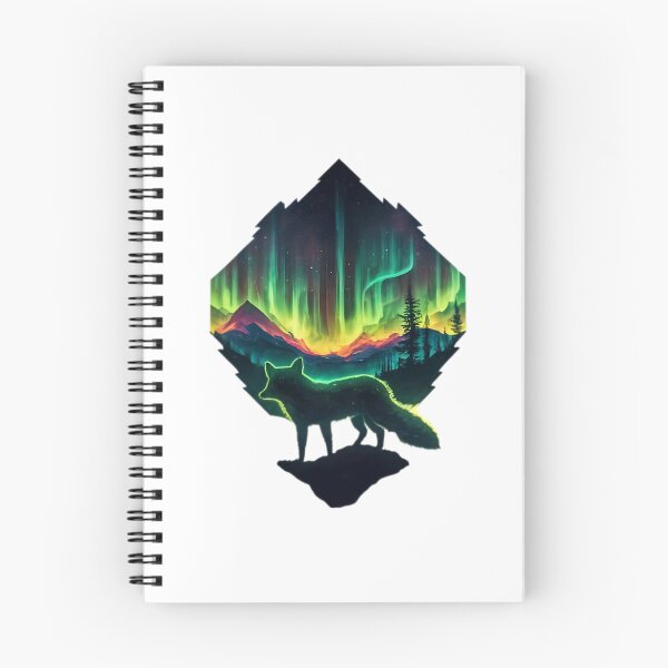 Item preview, Artic Fox With Northern Lights designed and sold by PlanetMarker.